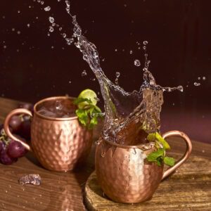 Copper Moscow Mule Cocktail Set | 5 Pieces | Hammered