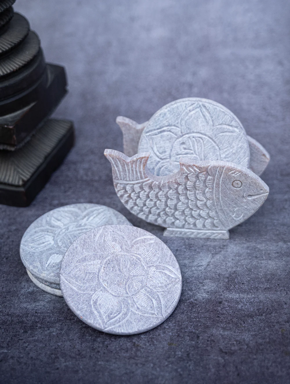 Soapstone Filigree Coasters